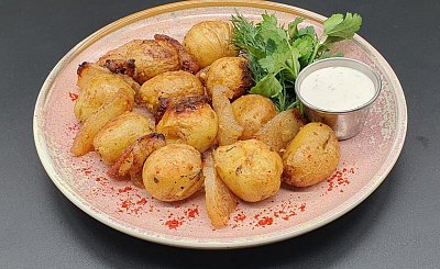 Фото - Печеный картофель с салом - На Юга